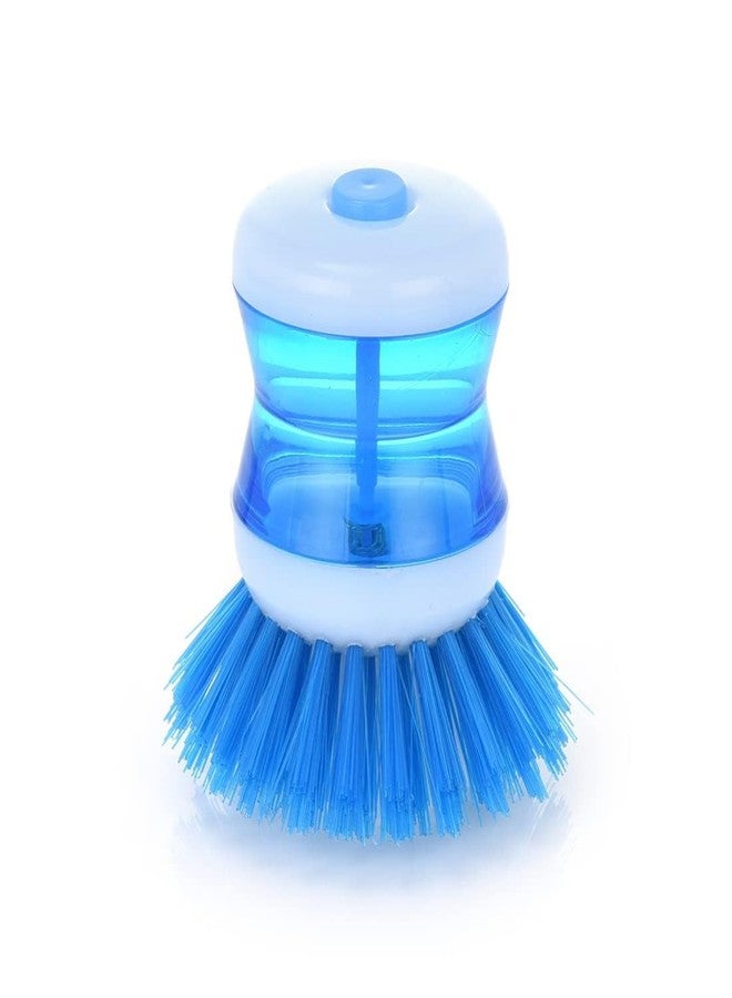 JERN Kitchen Utilities and Dish/Washbasin Plastic Cleaning Brush with Liquid Soap Dispenser - Dish Cleaner Utensils Brush (1) - Image 1